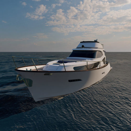 Cabinato entrobordo - Issa 45 Fly - Monachus Yachts - bimotore / con fly / sportivo