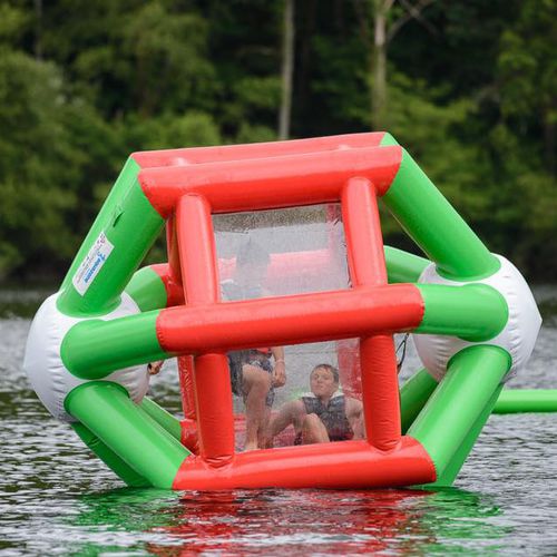 Gioco acquatico a ruota - AQUAZONE parc aquatique - tornello / per base turistica sportiva / gonfiabile