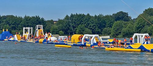 Gioco acquatico parco - S LINE 200 - Boost-Air - per base turistica sportiva / gonfiabile