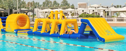 Gioco acquatico scivolo - Boost-Air - parco / per base turistica sportiva / gonfiabile