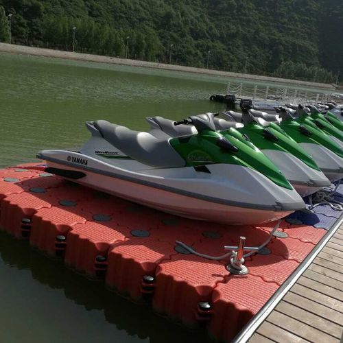 Pontile galleggiante - GZZH DOCK - per ormeggio a secco di jet-ski / per marina / in legno