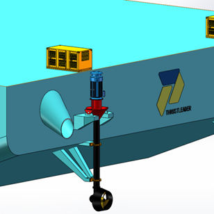 Propulsore azimutale - TLAT600DM - Thrustleader Marine Power System - timone / fisso / Voith