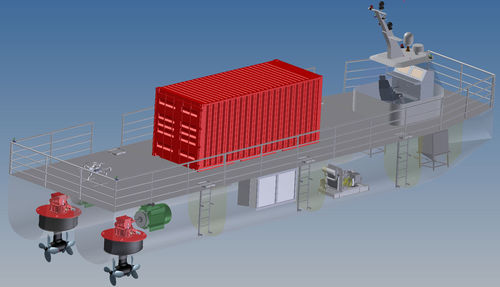 Propulsore azimutale - DTLMP - Thrustleader Marine Power System - timone / fisso / Voith