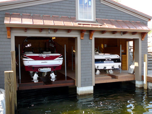 Capannone per manutenzione per imbarcazione - No Profile Boat Lifts