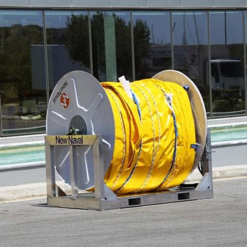Avvolgitore per barriera antinquinamento in container - ScorStore  - New Naval Ltd.