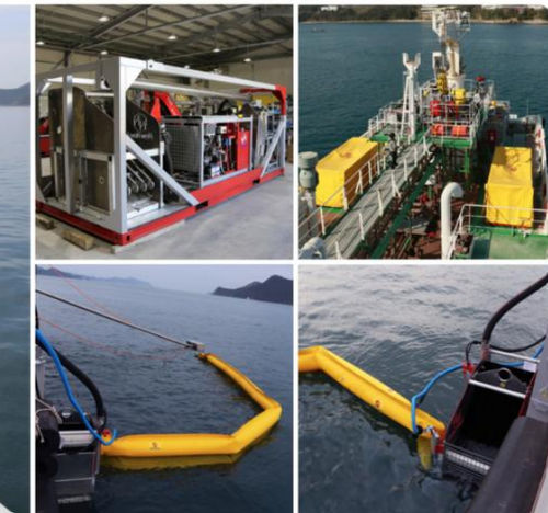 Skimmer per idrocarburi con braccio spazzola - ScorSweep 100 - New Naval Ltd.