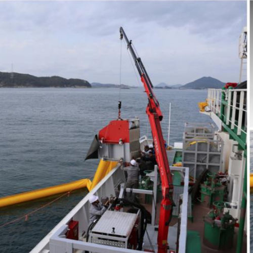 Skimmer per idrocarburi con braccio spazzola - ScorSweep 150 - New Naval Ltd.