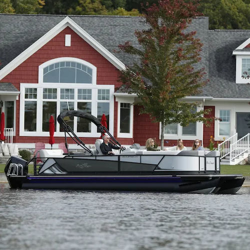 Pontoon boat elettrico - V24 - Vision Marine Technologies - fuoribordo / open / max. 12 persone