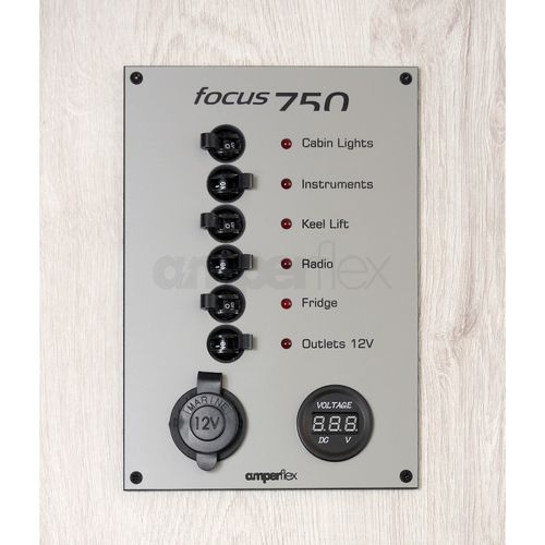 Quadro elettrico per barca - BS06HCV - amperflex - LED / con voltmetro