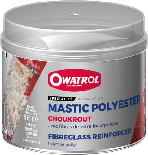 Stucco in poliestere - CHOUKROUT - DURIEU GROUP - bicomponente / con fibra di vetro / di riparazione