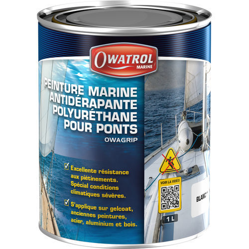 Vernice per imbarcazione da diporto - OWAGRIP - DURIEU GROUP - in poliuretano / monocomponente / satinata