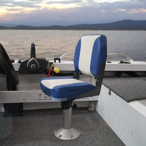 Sedile per barca - Deluxe - OCEANSOUTH - pieghevole / 1 posto / bianco