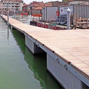 Pontile galleggiante - SYSTEM GROUP MARINE - di ormeggio / per marina / per porto