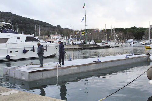 Frangiflutti galleggiante - SYSTEM GROUP MARINE - in cemento armato