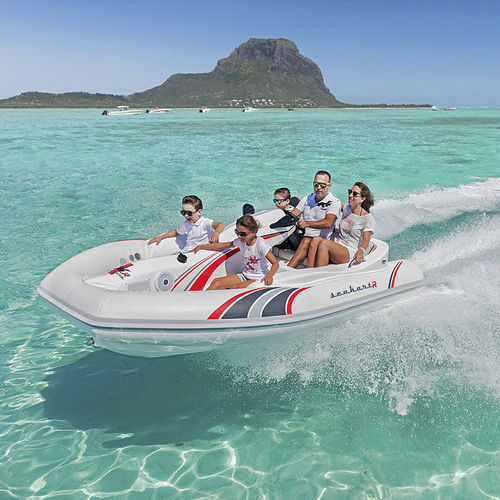 Gommone entrobordo - Seakart 335 - SEAKART - semirigido / con console centrale / a idrogetto