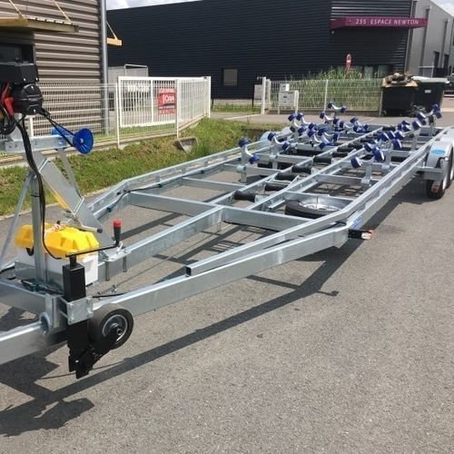 Carrello per barca - SUD OUEST REMORQUES - a 3 assi / 185R14C / a rulli