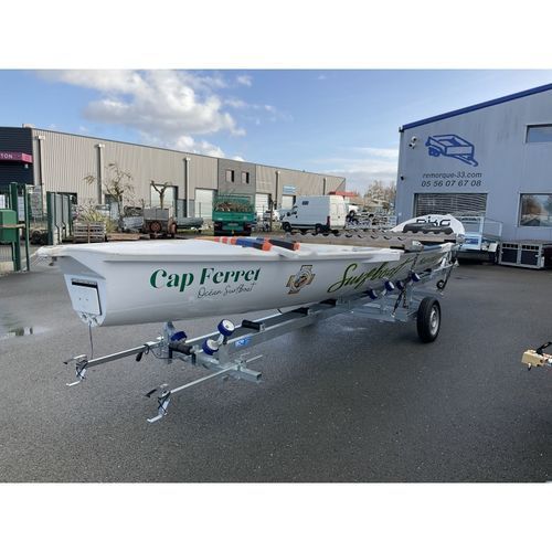 Carrello per varo - PIROGUE - SUD OUEST REMORQUES - per canoa-kayak / 145/70R13 / a rulli