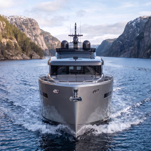 Cabinato entrobordo - BY42S FLY - Brizo Yachts - bimotore / con fly / tradizionale