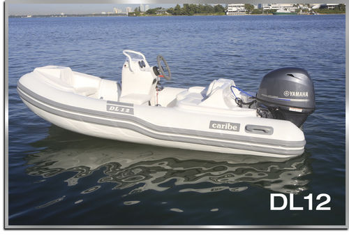 Gommone fuoribordo - DL12 - Make Sense Marine Corp DBA Caribe Nautica - semirigido / con console laterale / max. 5 persone