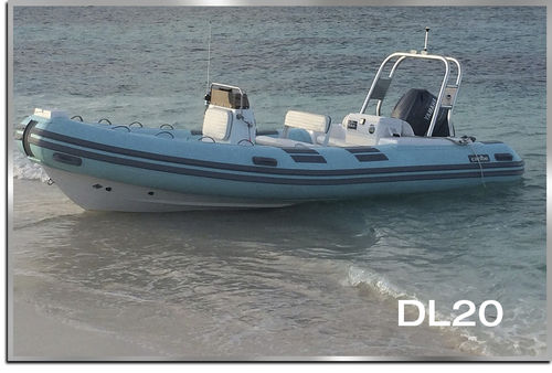 Gommone fuoribordo - DL20 - Make Sense Marine Corp DBA Caribe Nautica - semirigido / con console centrale / max. 12 persone