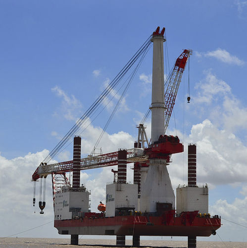 Piattaforma elevatrice per piattaforma offshore - Jack Up System - GENMA SOLUTION - per parco eolico