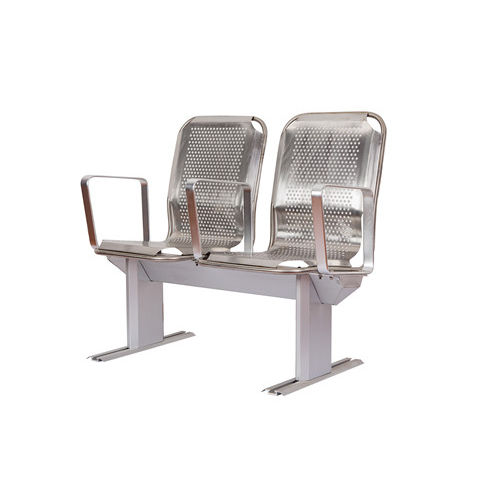 Sedile per nave passeggeri - LGZY-07 - Qilin Marine international co., Ltd - con braccioli / 2 posti / in acciaio inossidabile