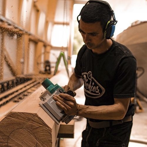 Trinchetto per barca a vela - WoodSpars - in legno / vela latina