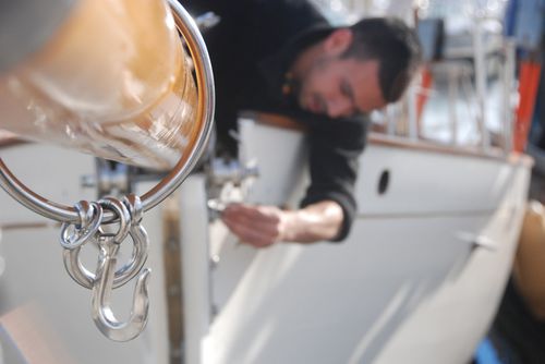 Bompresso per barche a vela - WoodSpars - in legno / vela bermudiana