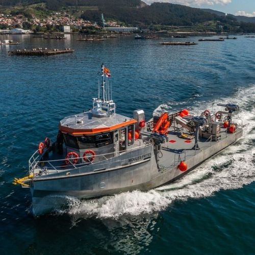 Barca professionale barca per acquacoltura - Seafarmer - AISTER ALUMINIUM SHIPYARD