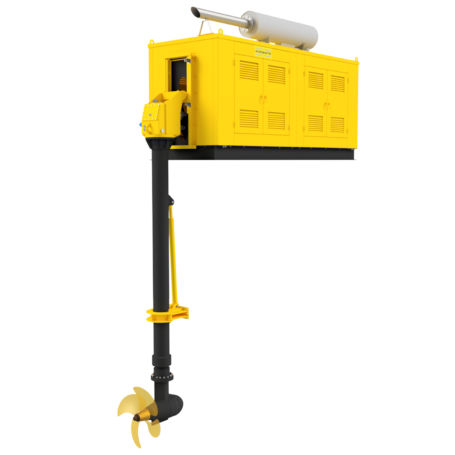Propulsore azimutale - Hydromaster - montato su ponte / per nave / elettrico