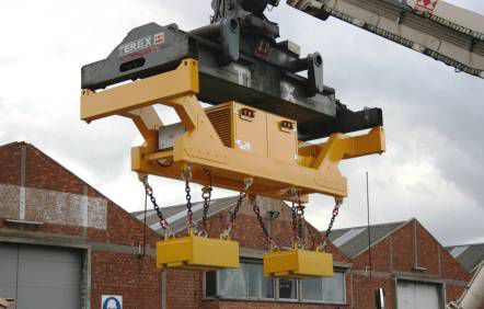 Spreader per contenitori - HEPPENSTALL - tipo trave / con modulo magnetico