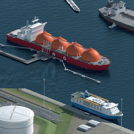 Sistema di collegamento protetto nave/banchina (GNL) - iMSL - Mampaey Offshore Industries