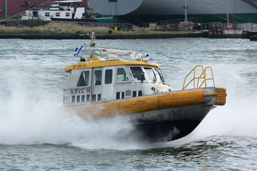 Barca professionale barca per trasporto equipaggio - CREWTENDER - HABBEKE SHIPYARD - entrobordo a idrogetto / in alluminio / gommone semirigido