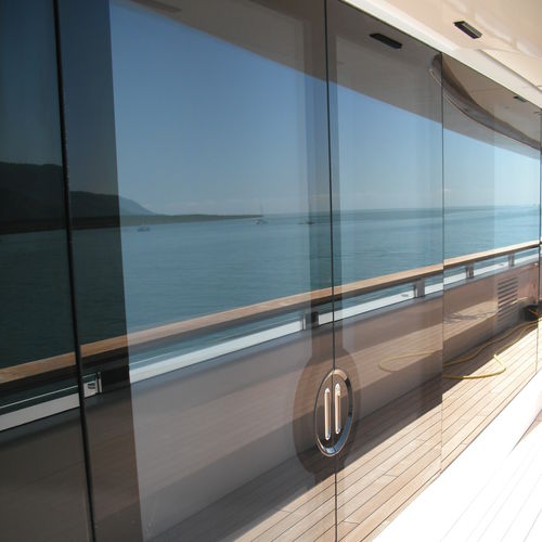 Vetrata per yacht - FPOD - RM Nautical - automatica / scorrevole