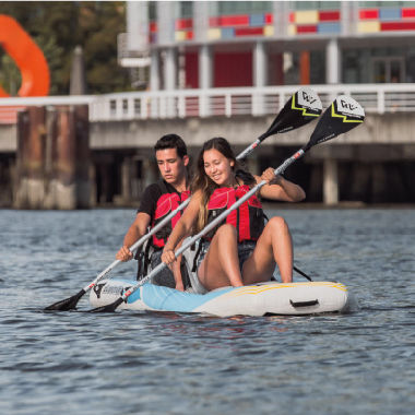 Kayak sit-on-top - EVOLUTION - aquamarina - gonfiabile / paddle-board / per adulto