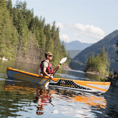 Kayak sit-on-top - TOMAHAWK - aquamarina - gonfiabile / da turismo / per adulto