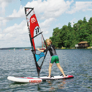 SUP gonfiabile - Champion - aquamarina - allround / da wave / da windsurf