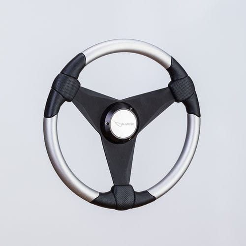 Volante per barca a motore rivestito con vernice poliuretanica - SW0051 blk/sat - Volantec OOD - in alluminio / racing / tradizionale