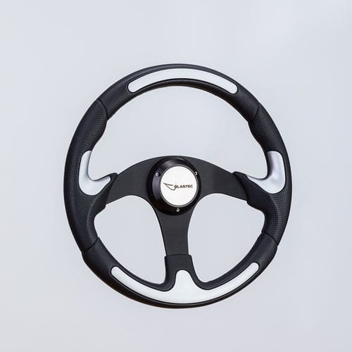 Volante per barca a motore rivestito con vernice poliuretanica - SW0092-75 blk/sat - Volantec OOD - in alluminio / classico / design