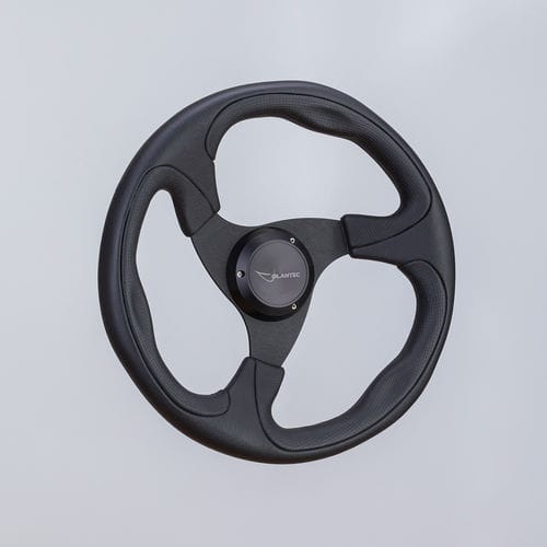 Volante per barca a motore rivestito con vernice poliuretanica - SW0078 blk - Volantec OOD - in alluminio / racing / design