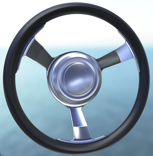 Volante per barca a motore rivestito con vernice poliuretanica - SW02410i - Volantec OOD - in alluminio / racing / design