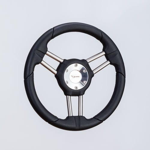 Volante per barca a motore rivestito con vernice poliuretanica - SW0151 sat - Volantec OOD - in alluminio / tradizionale / design