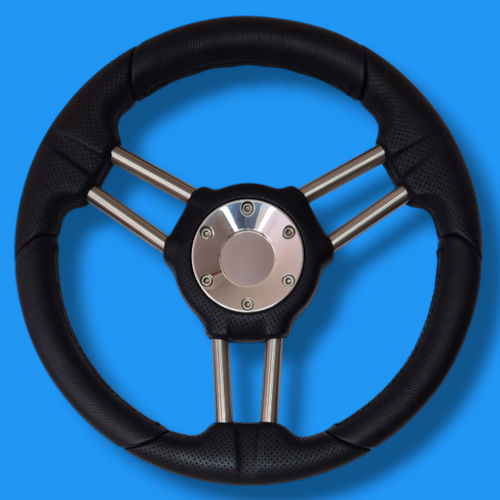 Volante per barca a motore in alluminio - SSS03 - Volantec OOD - nero