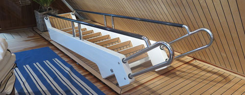 Scala per yacht per piattaforma di poppa - Big Carbon Swimming Stairs - X-Quip