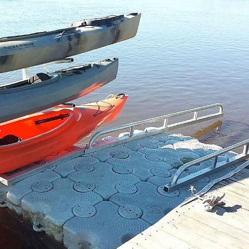 Scivolo di alaggio kayak - Lifting Heavier Boats - Dock Blocks