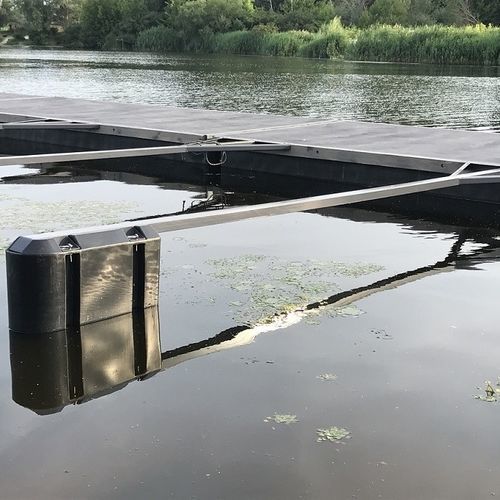Dock finger in acciaio galvanizzato - UHP - in legno