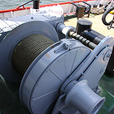 Argano per nave - DMT MARINE EQUIPMENT SA - per rimorchiatore / per rimorchio / con motore idraulico