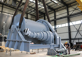 Argano per nave - Spud Pole Electric Lifting - DMT MARINE EQUIPMENT SA - di ormeggio / con motore elettrico / a singolo tamburo