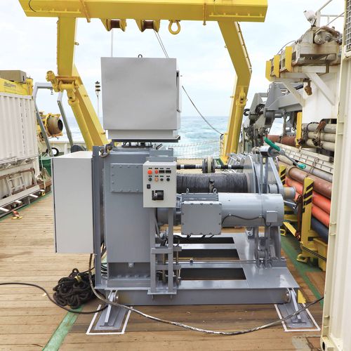 Argano per nave - DMT MARINE EQUIPMENT SA - di ormeggio / con motore elettrico / a singolo tamburo