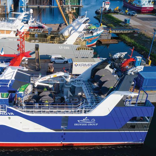 Argano per nave da pesca - DMT - DMT MARINE EQUIPMENT SA - per rete a strascico / con motore idraulico / a singolo tamburo